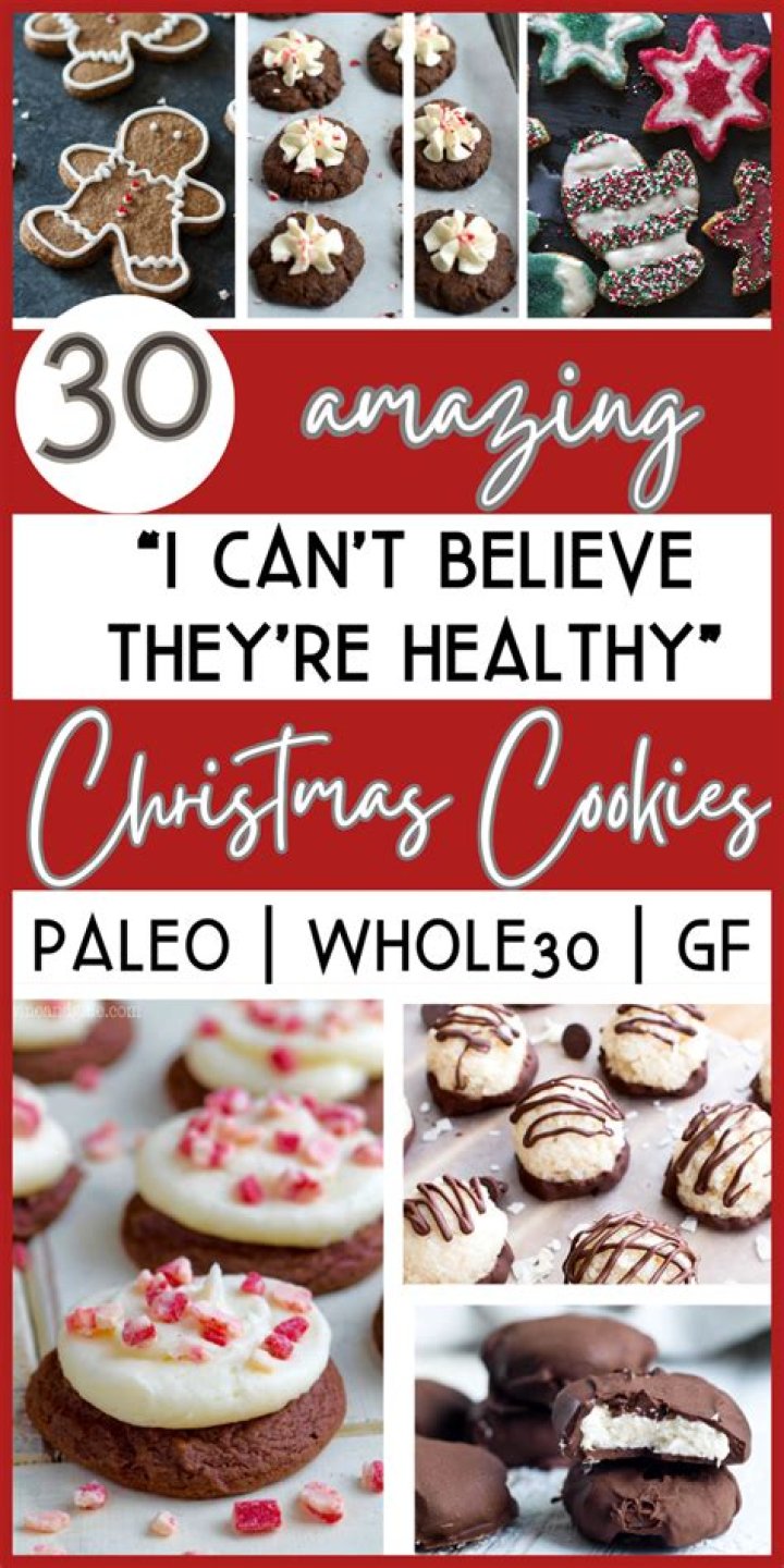 20 Healthy Christmas Cookies That Are Also Delicious