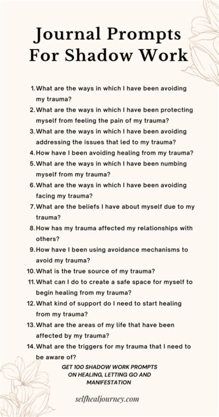 43 Shadow Work Prompts For Healing and Growth