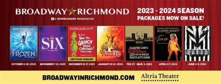 BROADWAY IN RICHMOND ANNOUNCES 2023 – 2024 SEASON