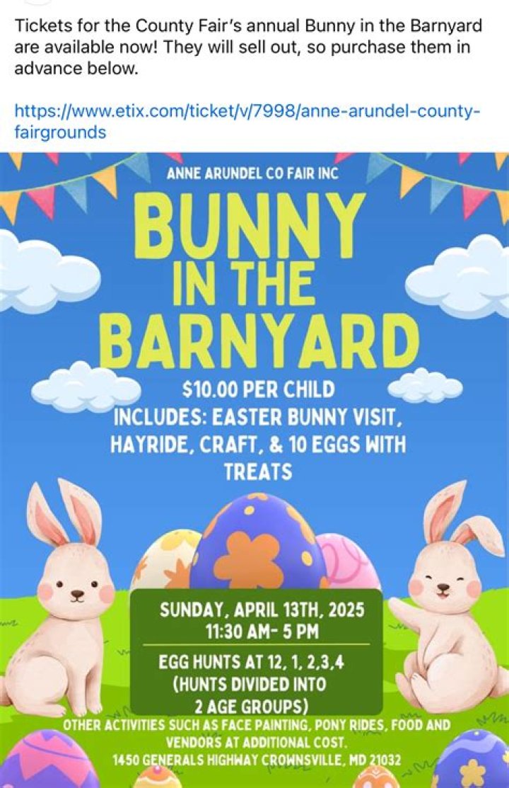🐰 Bunny in the Barnyard at the Anne Arundel County Fairgrounds