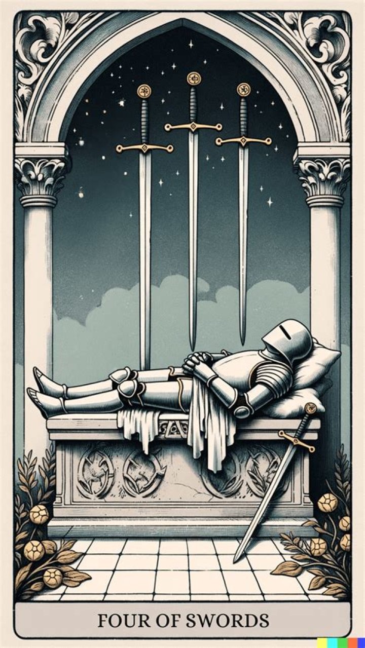 Four of Swords Tarot Card Meaning