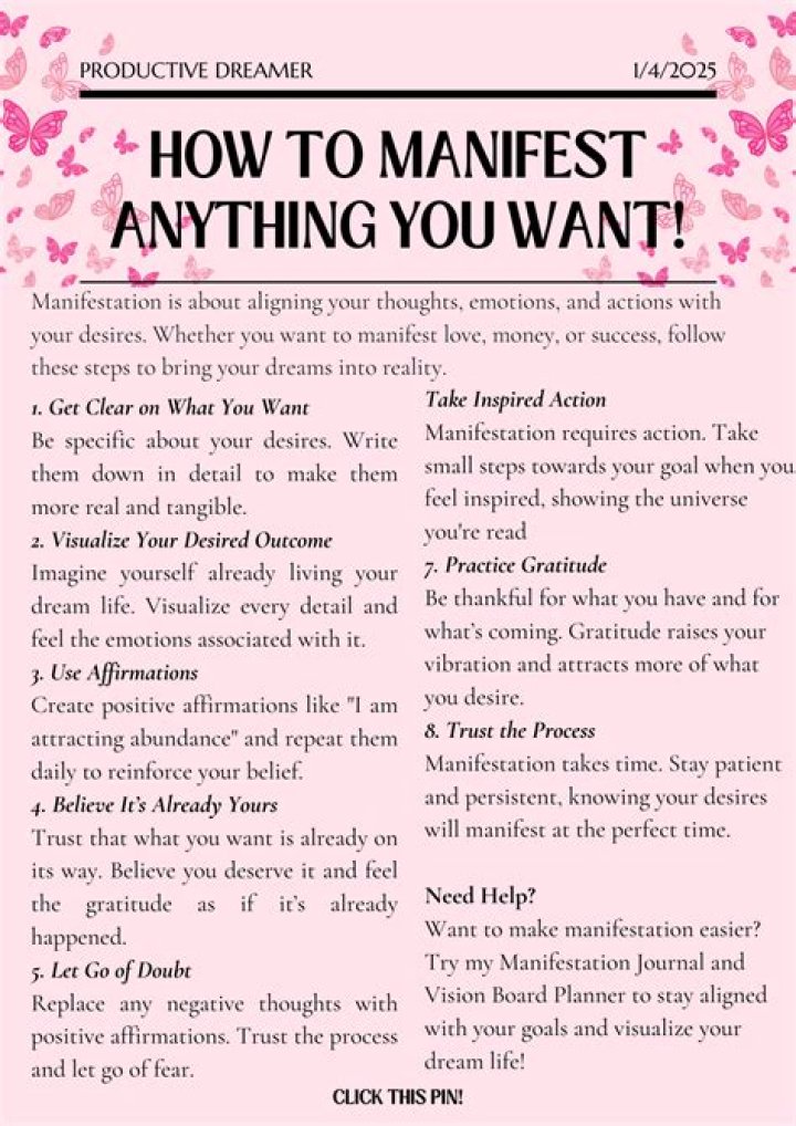 Manifestation Definition and 5 Ways to Manifest Your Dreams